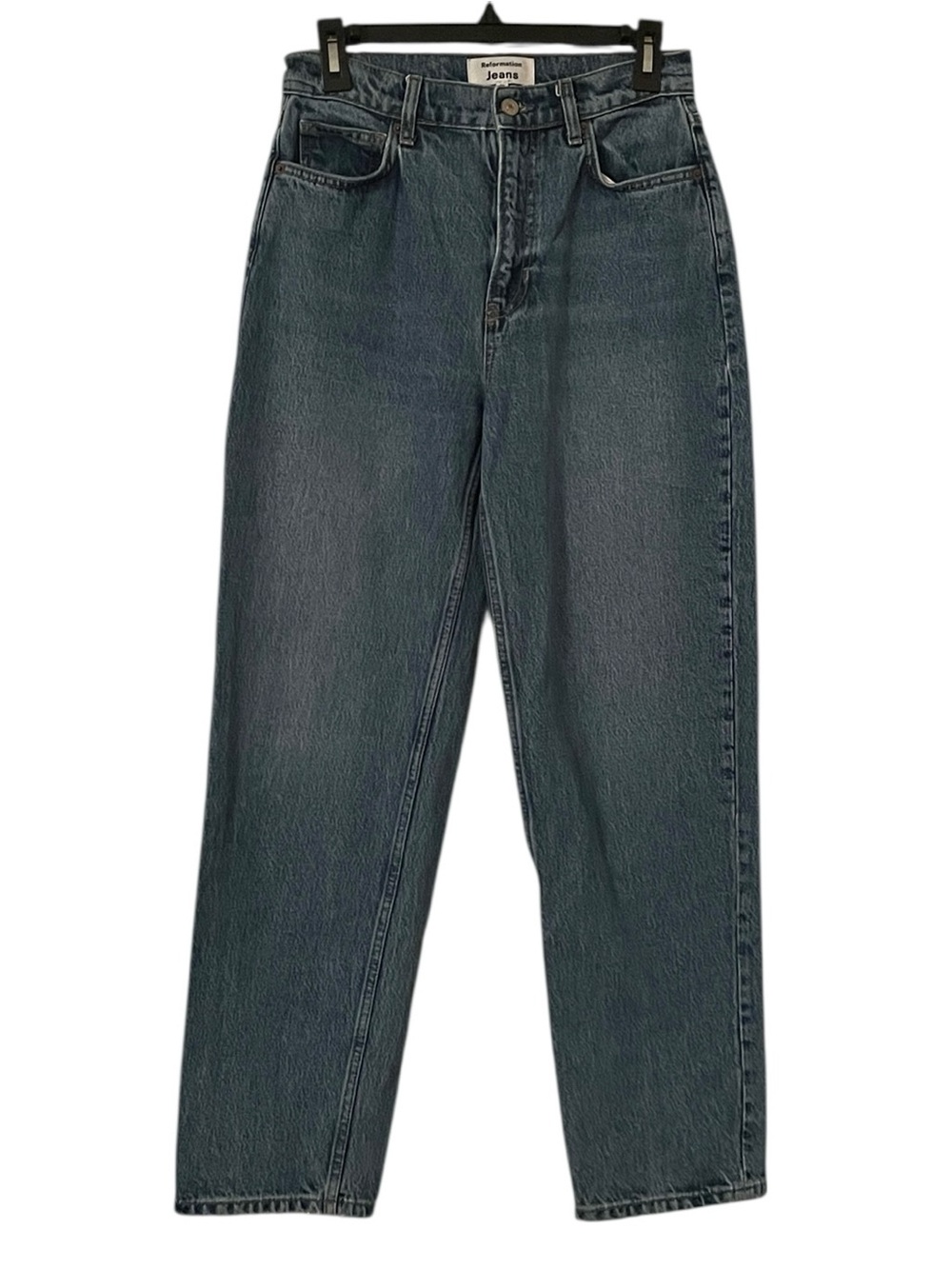 Reformation Women's Blue Saratoga Wash Karli High Rise Relaxed Jeans Size 26